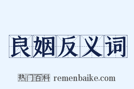 良姻反义词是什么意思的图片